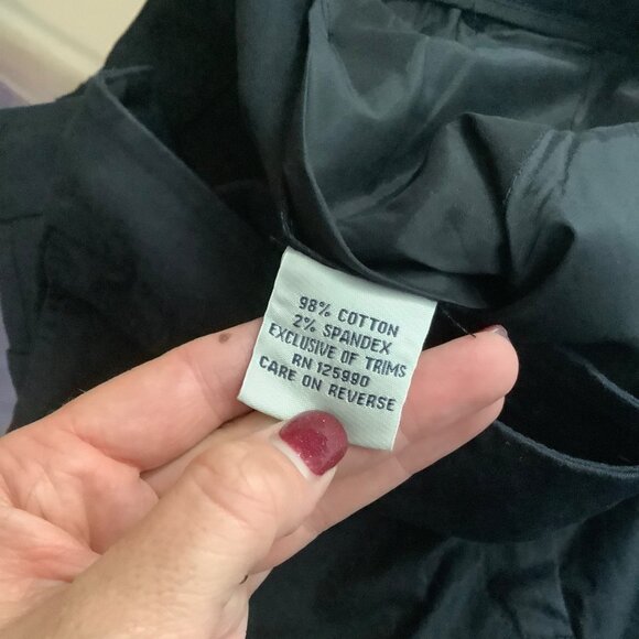 Faconnable Women Size 8 Black Stretch Cotton Blend Dress Pants - Picture 4 of 7